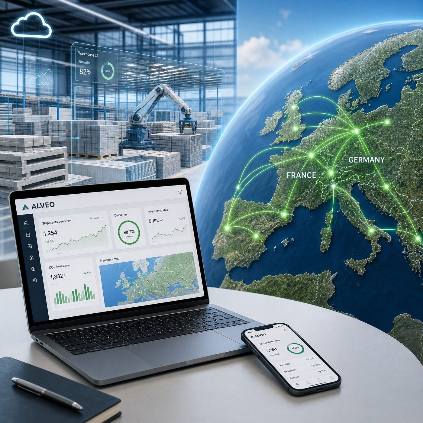 Solutions ALVEO connectées à l'échelle européenne